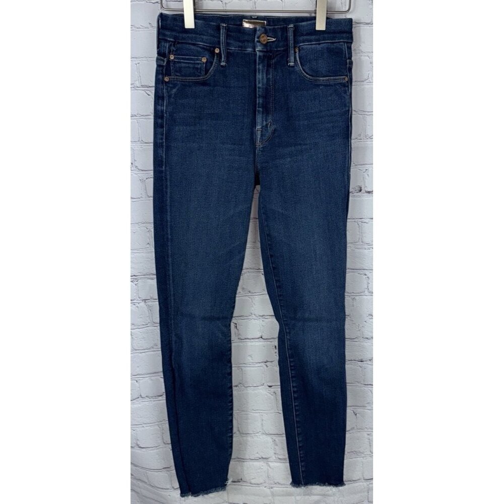 MOTHER High Waisted Looker Ankle Fray Jeans Women's Size 25 Home Movies